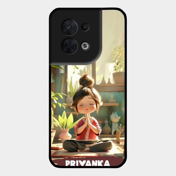 Yoga Glossy Metal Case Cover For Oppo Reno 8 5G