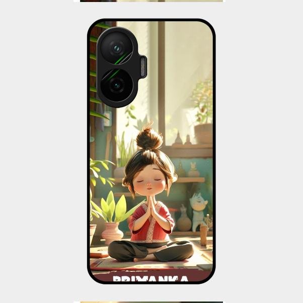 Yoga Glossy Metal Case Cover For Poco F7 5G