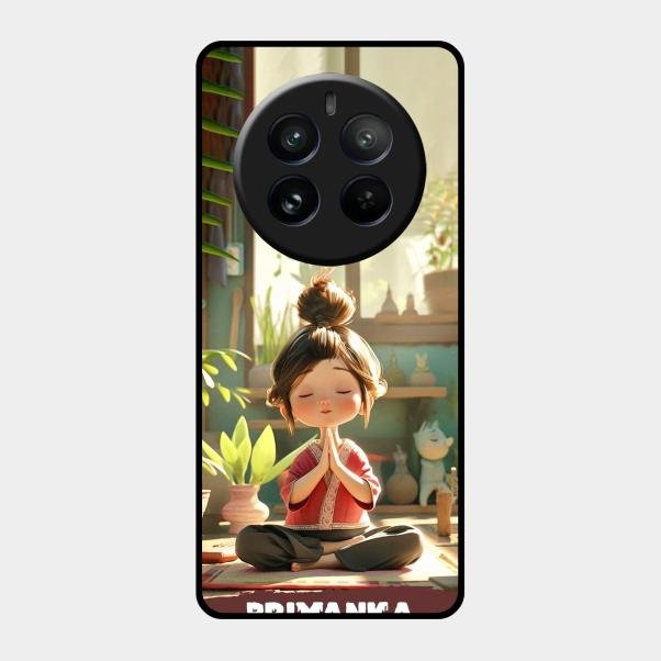 Yoga Glossy Metal Case Cover For Realme 12 Pro 5G