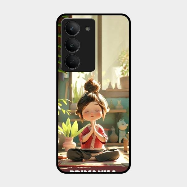 Yoga Glossy Metal Case Cover For Realme 14X 5G