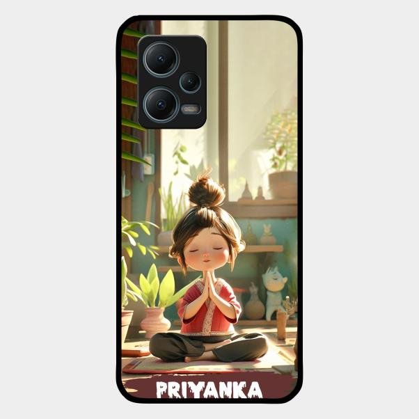 Yoga Glossy Metal Case Cover For Redmi Note 12 5G