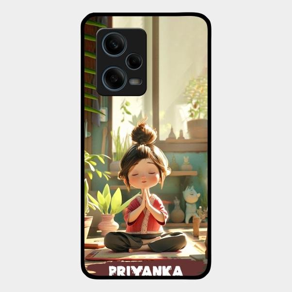 Yoga Glossy Metal Case Cover For Redmi Note 12 Pro Plus 5G