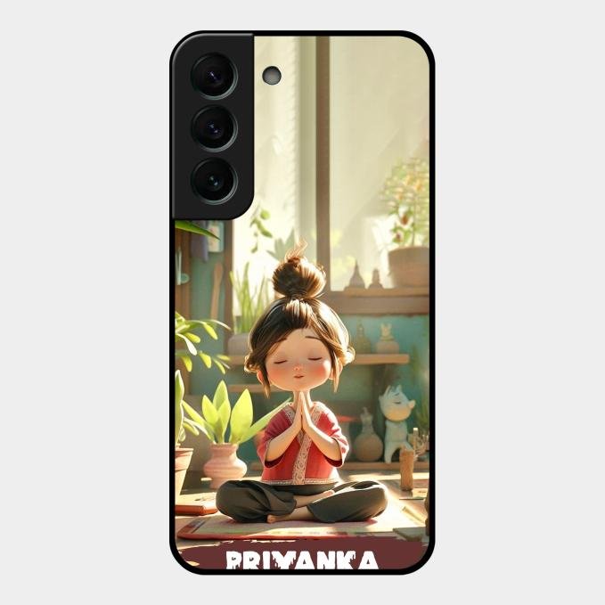 Yoga Glossy Metal Case Cover For Samsung Galaxy S22 Plus 5G