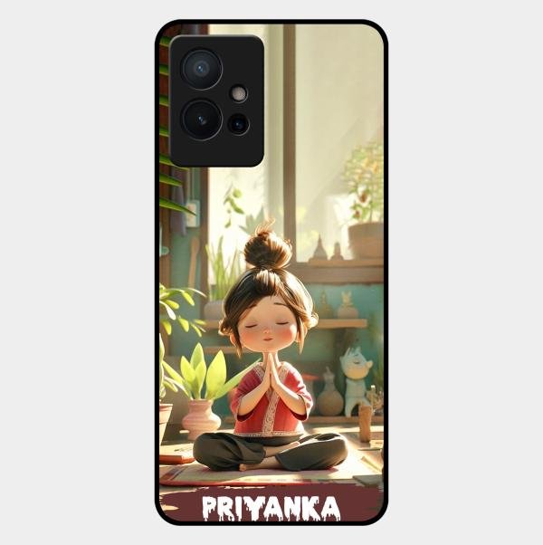 Yoga Glossy Metal Case Cover For Vivo T1 5G