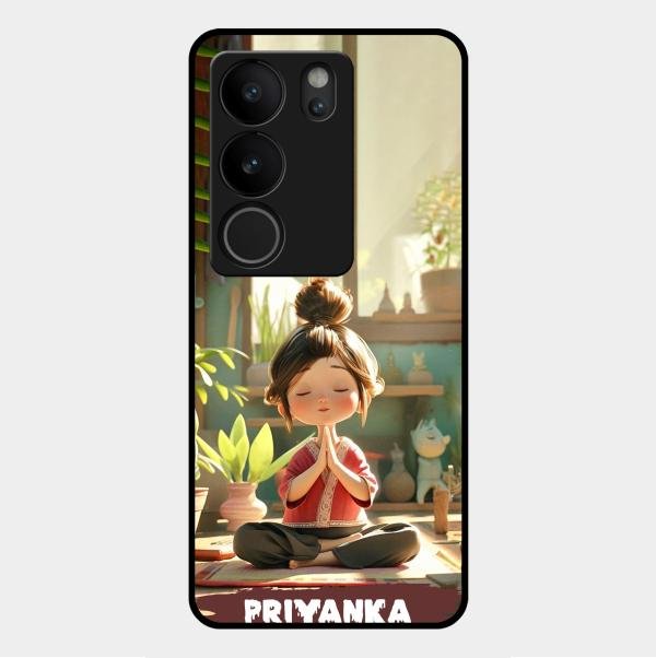 Yoga Glossy Metal Case Cover For Vivo V29 Pro 5G