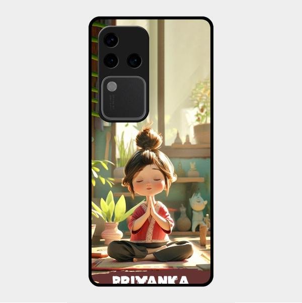 Yoga Glossy Metal Case Cover For Vivo V30 Pro 5G