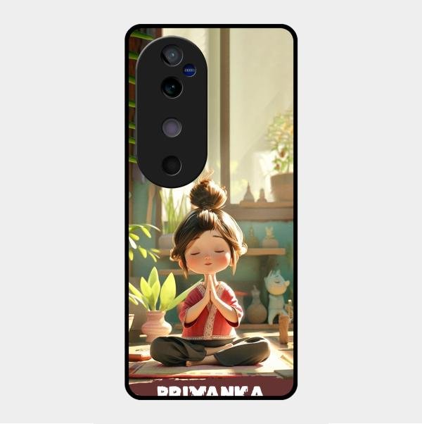 Yoga Glossy Metal Case Cover For Vivo V40 5G