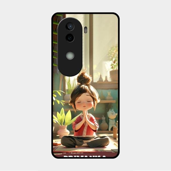 Yoga Glossy Metal Case Cover For Vivo V40E 5G