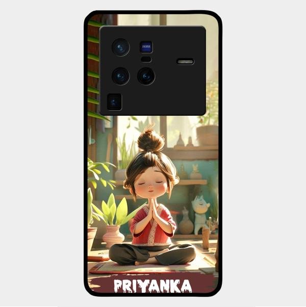 Yoga Glossy Metal Case Cover For Vivo X80 Pro 5G