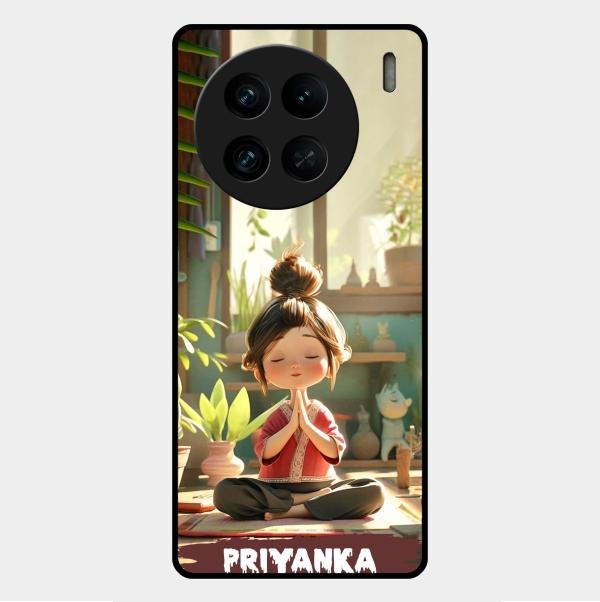 Yoga Glossy Metal Case Cover For Vivo X90 Pro 5G