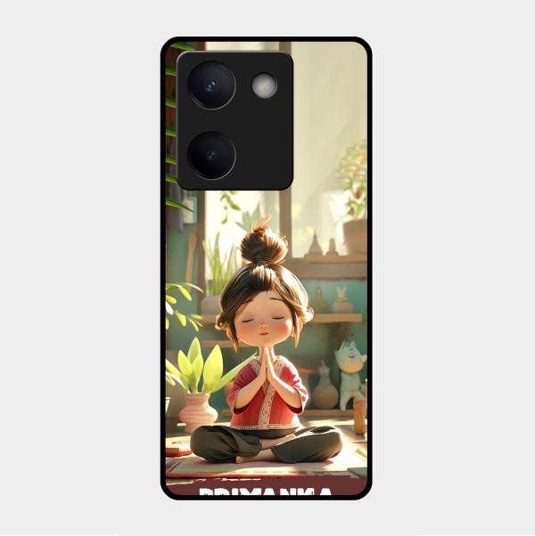 Yoga Glossy Metal Case Cover For Vivo Y200 Pro 5G