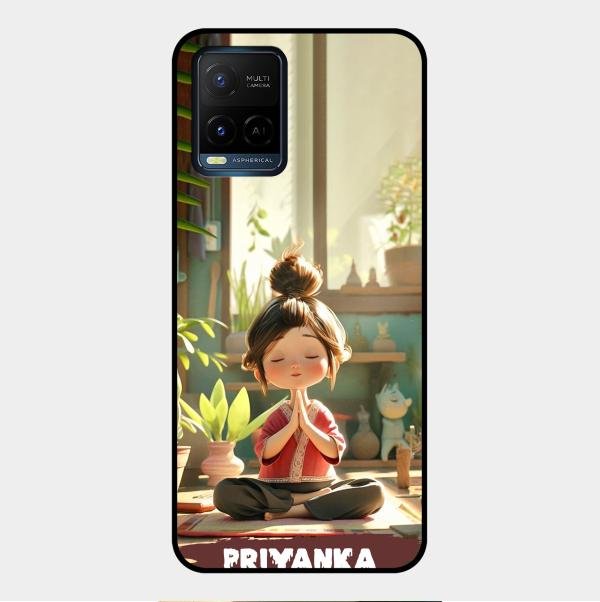 Yoga Glossy Metal Case Cover For Vivo Y21