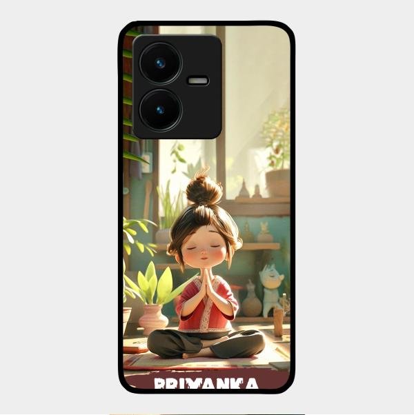 Yoga Glossy Metal Case Cover For Vivo Y22