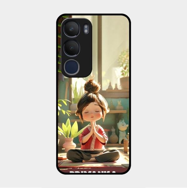 Yoga Glossy Metal Case Cover For Vivo Y29 5G