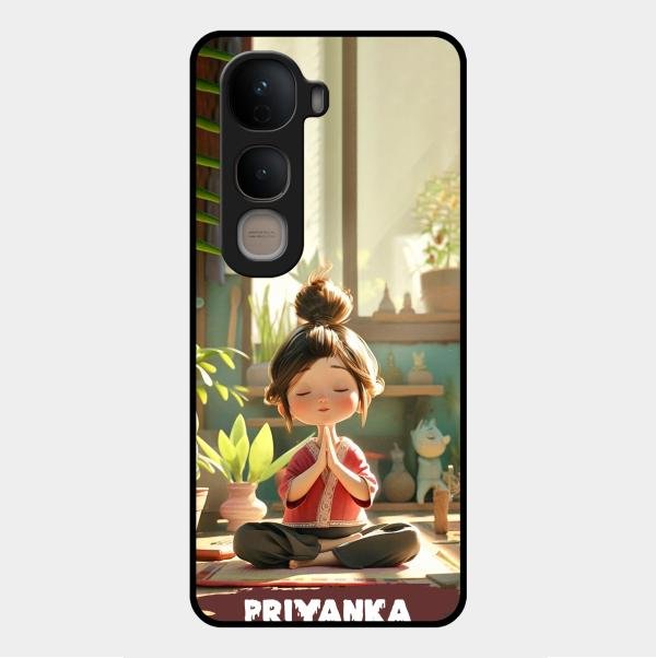 Yoga Glossy Metal Case Cover For Vivo Y400 5G