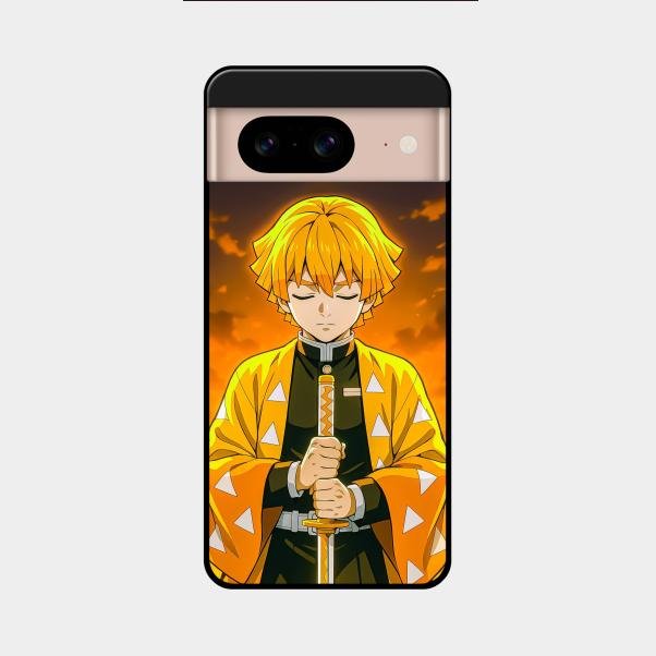 Zenitsu Glass Case Cover For Google Pixel 8 5G