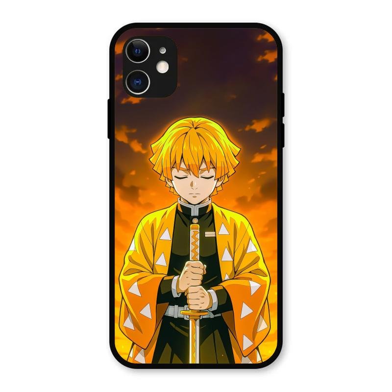 Zenitsu Glass Case Cover For iPhone 11