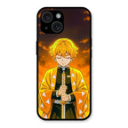 Zenitsu Glass Case Cover For iPhone 15 Plus