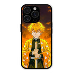 Zenitsu Glass Case Cover For iPhone 16 Pro Max