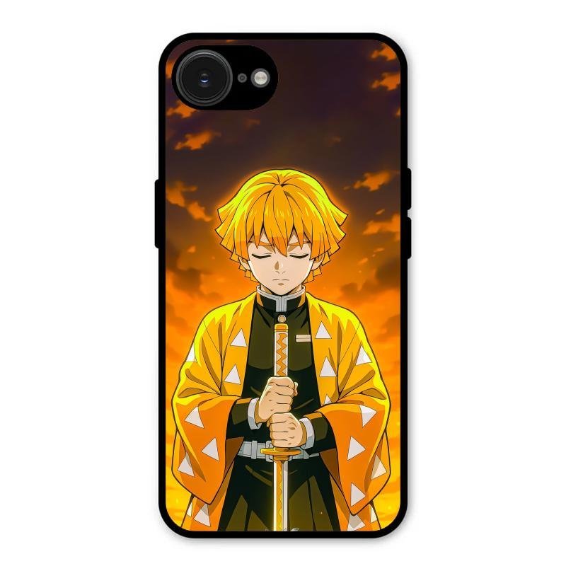 Zenitsu Glass Case Cover For iPhone 16e