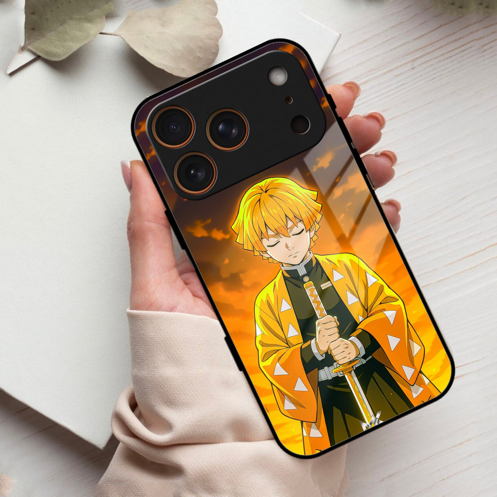 Zenitsu Glass Case Cover For iPhone 17 Pro