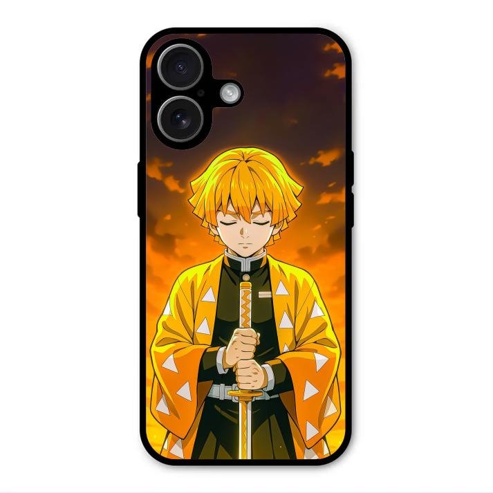 Zenitsu Glass Case Cover For iPhone 17