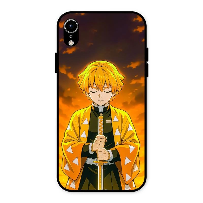 Zenitsu Glass Case Cover For iPhone XR