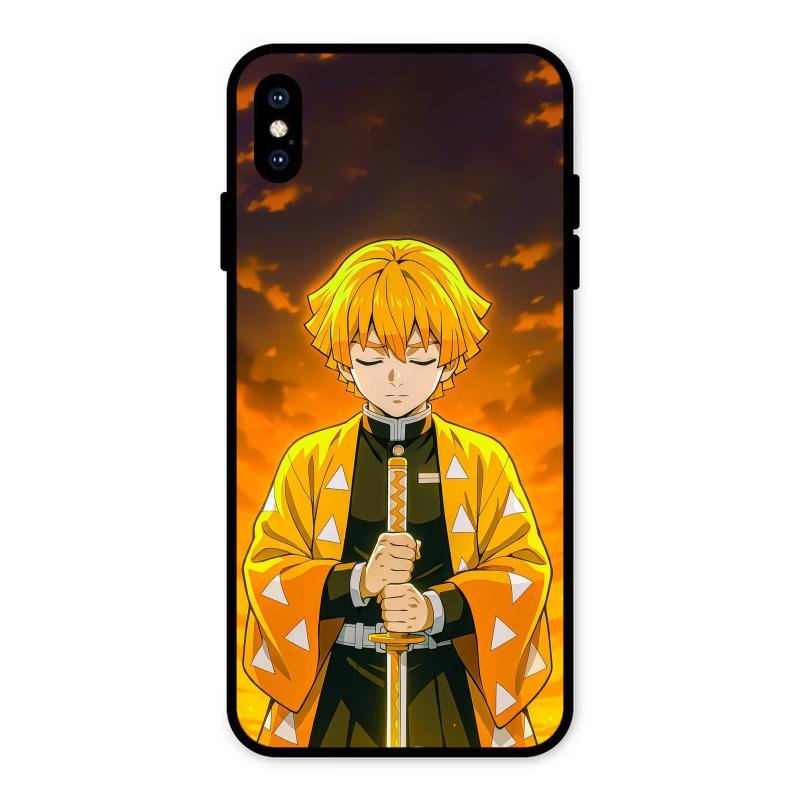 Zenitsu Glass Case Cover For iPhone XS Max