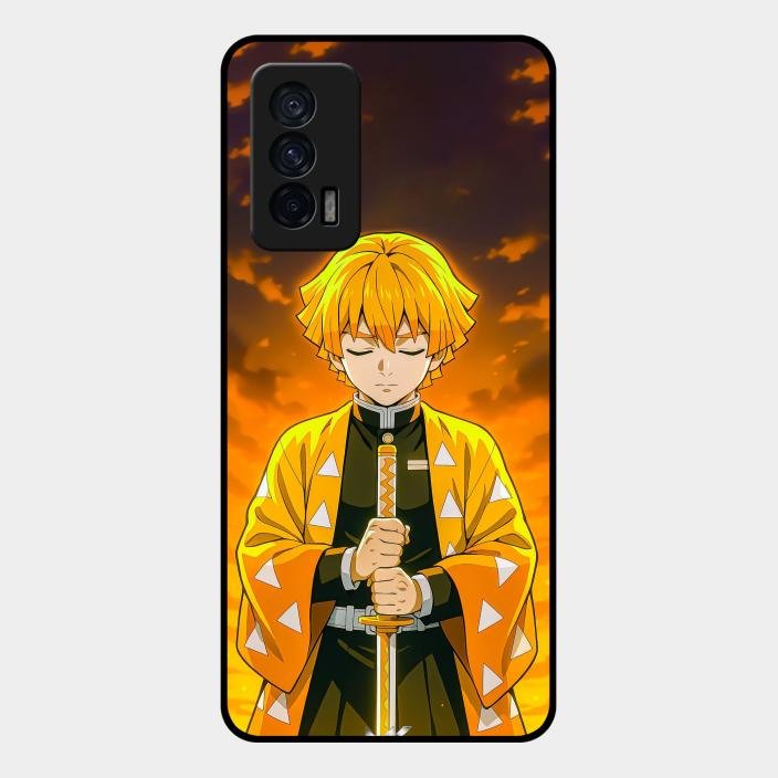 Zenitsu Glass Case Cover For Iqoo 7 5G