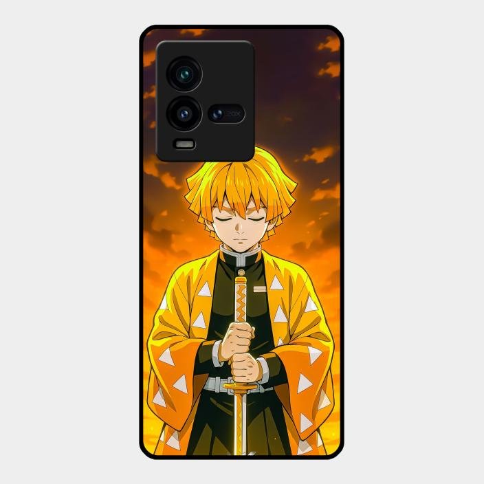 Zenitsu Glass Case Cover For Iqoo 9T 5G