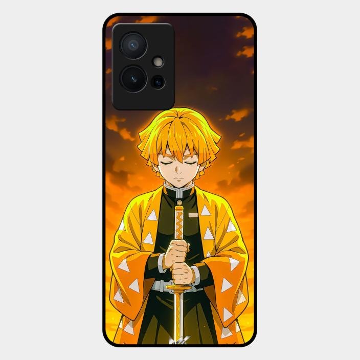 Zenitsu Glass Case Cover For Iqoo Z6 5G