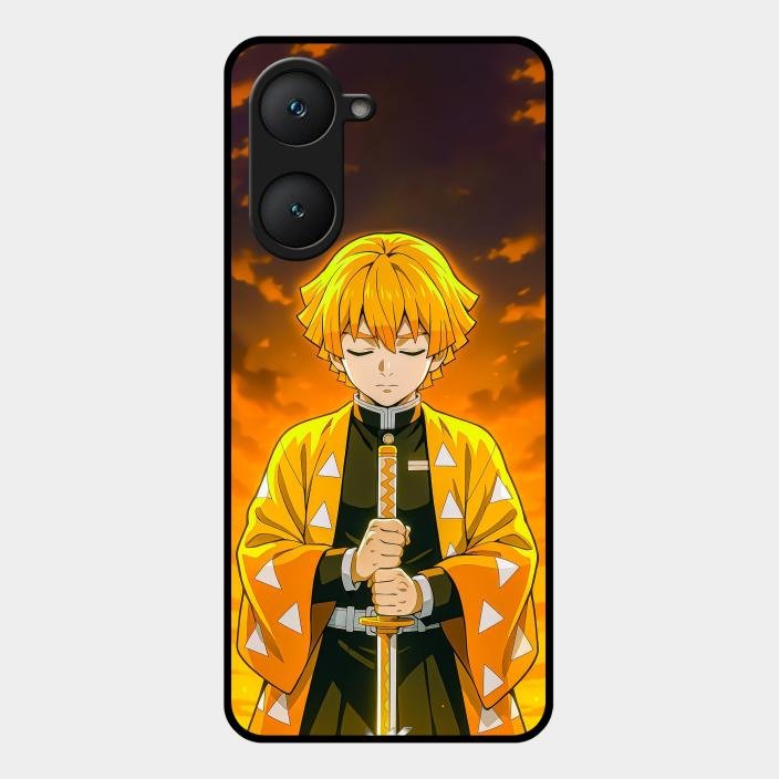 Zenitsu Glass Case Cover For Iqoo Z9 Lite 5G