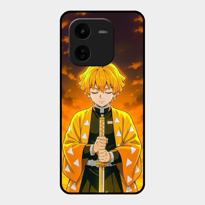 Zenitsu Glass Case Cover For Iqoo Z9X 5G
