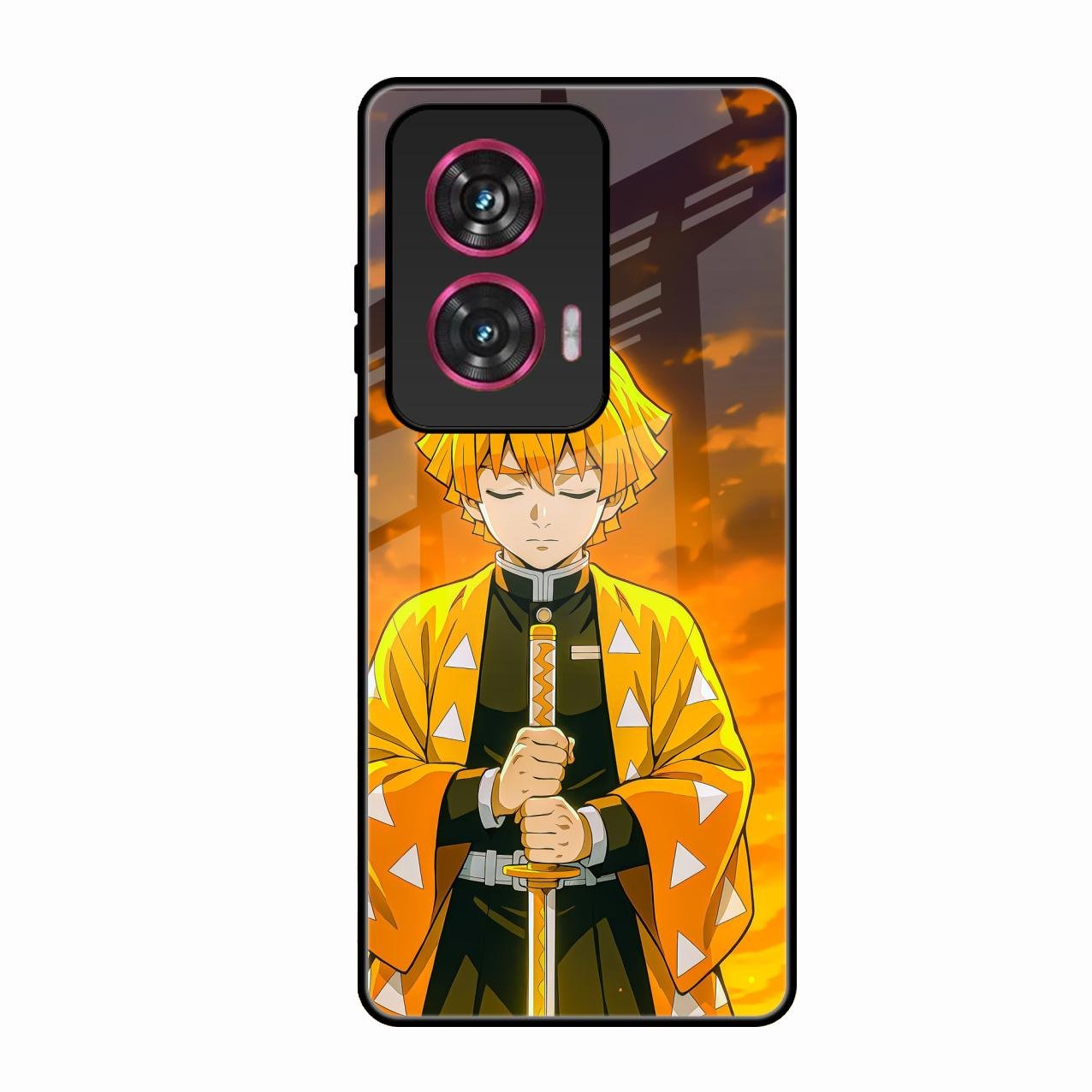 Zenitsu Glass Case Cover For Motorola Edge 50 Fusion 5G
