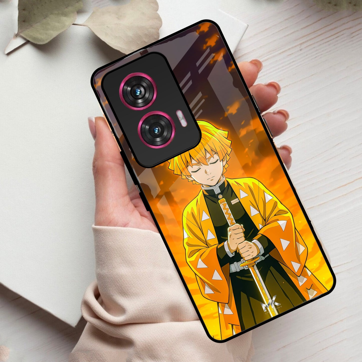 Zenitsu Glass Case Cover For Motorola