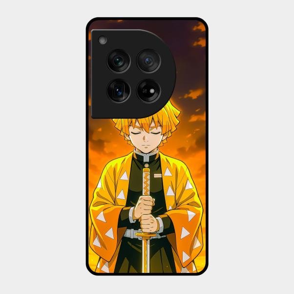 Zenitsu Glass Case Cover For Oneplus 12 5G