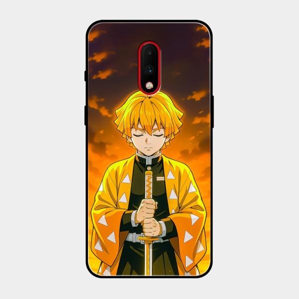 Zenitsu Glass Case Cover For Oneplus 7