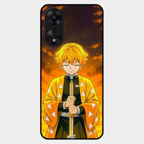Zenitsu Glass Case Cover For Oppo A78 5G