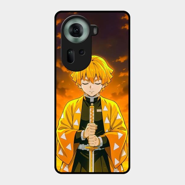 Zenitsu Glass Case Cover For Oppo Reno 11 5G