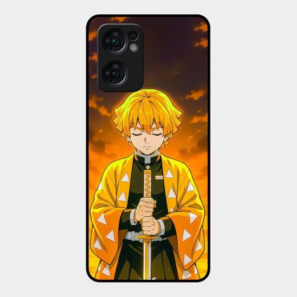 Zenitsu Glass Case Cover For Oppo Reno 7 5G