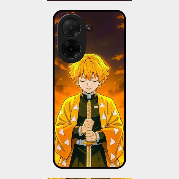 Zenitsu Glass Case Cover For Poco C71