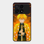 Zenitsu Glass Case Cover For Poco X6 Pro 5G