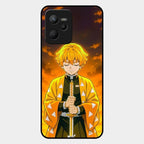 Zenitsu Glass Case Cover For Realme C35