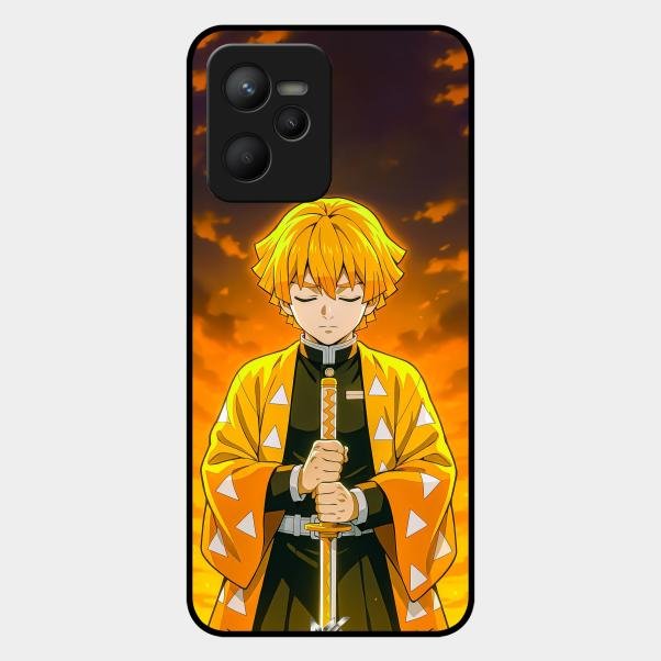 Zenitsu Glass Case Cover For Realme C35