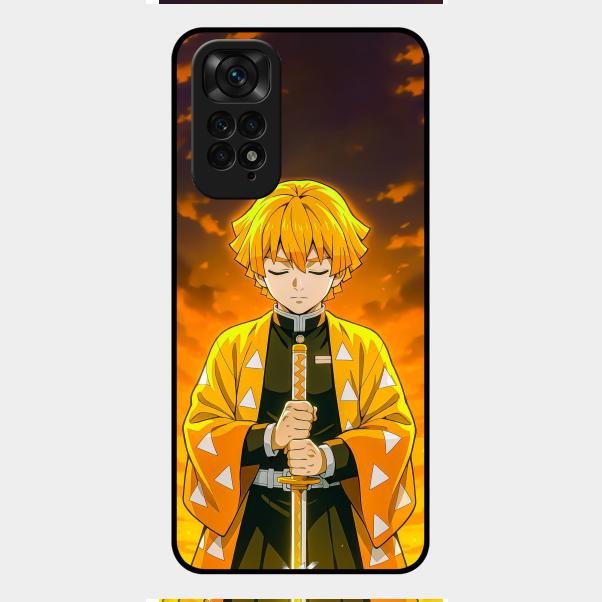 Zenitsu Glass Case Cover For Redmi Note 11