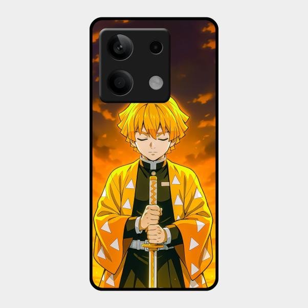 Zenitsu Glass Case Cover For Redmi Note 13 5G