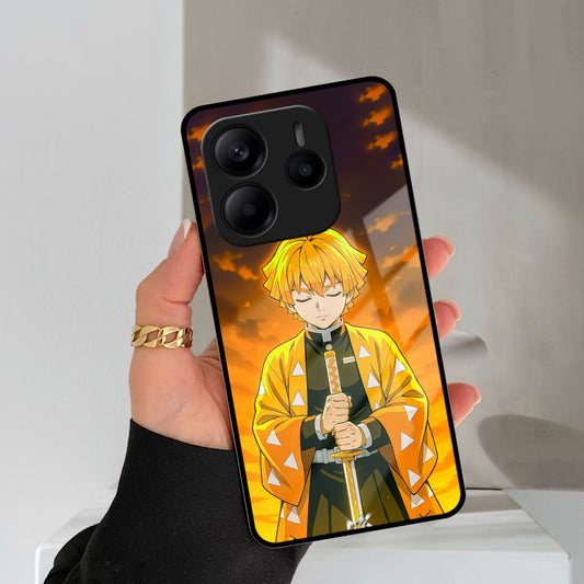 Zenitsu Glass Case Cover For Redmi