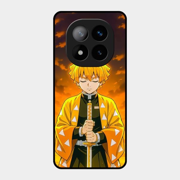 Zenitsu Glass Case Cover For Redmi Note 14 Pro Plus 5G
