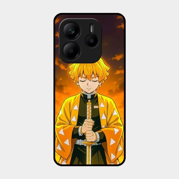 Zenitsu Glass Case Cover For Redmi Note 14 Se 5G