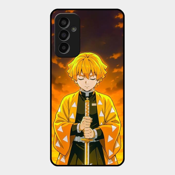 Zenitsu Glass Case Cover For Samsung Galaxy F13